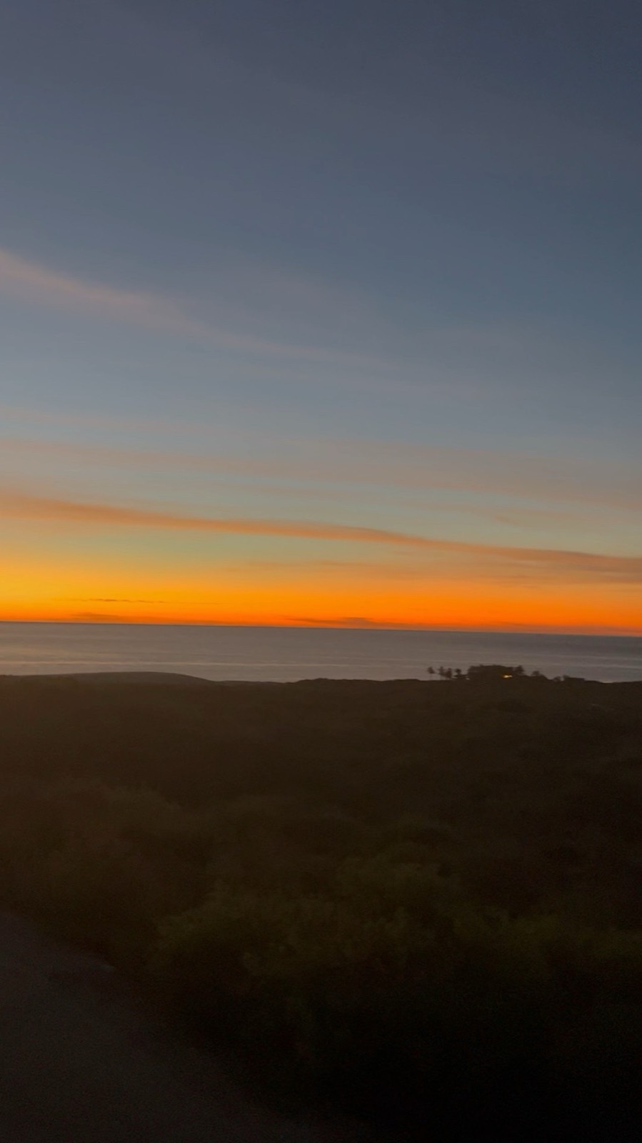Sunset over the East Cape